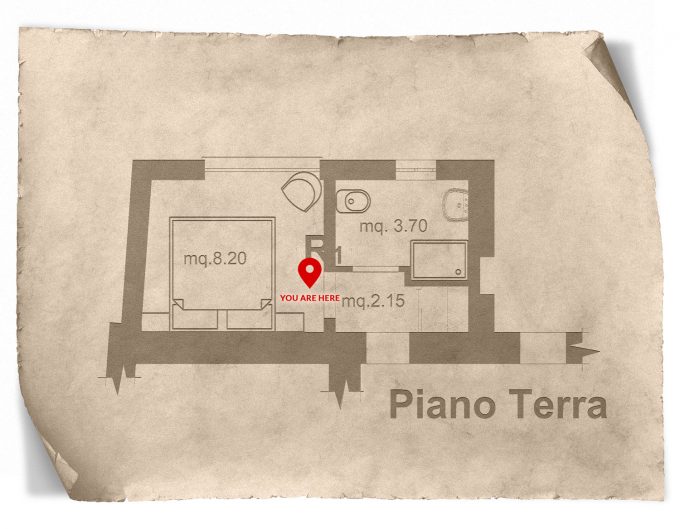 Mazza di Tamburo Room Map Casale Alessandri
